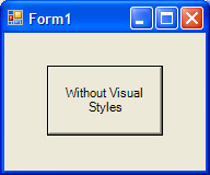 Visual styles disabled
