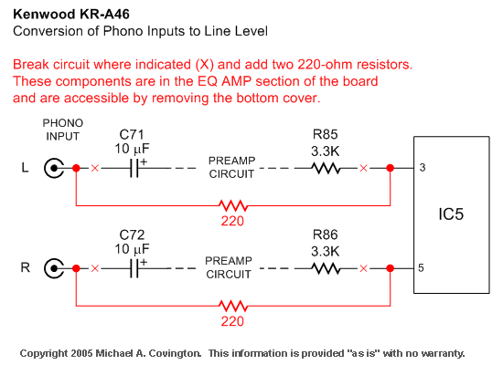 Converting Phono Inputs to Line-Level