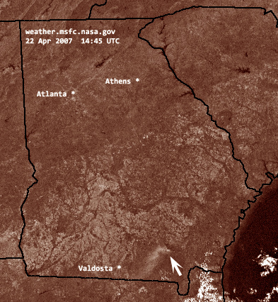 Georgia satellite map