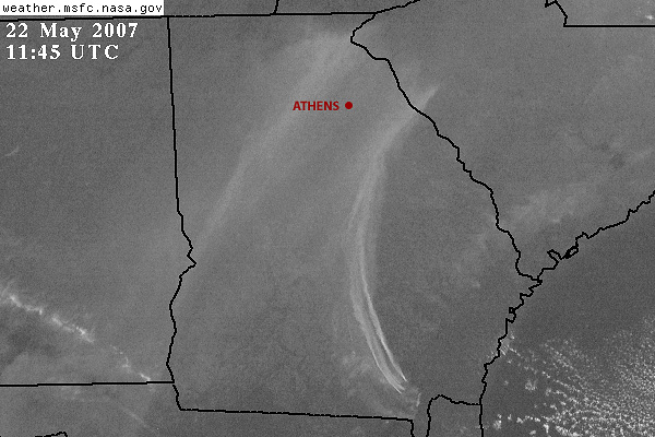 Wildfire smoke plume