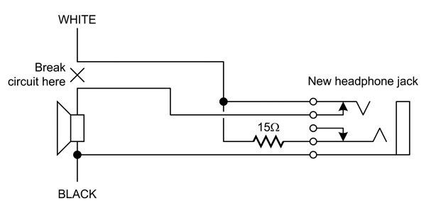 Headphone jack wiring